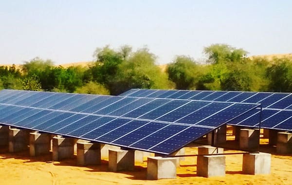 Sistema de energia solar fora da rede 80kw na Arábia Saudita