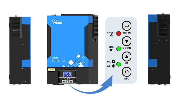 Vantagens do inversor solar híbrido removível do LCD 3.6KW-6.2KW