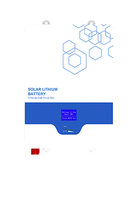 Bateria solar de lítio LiFePO4 montada na parede