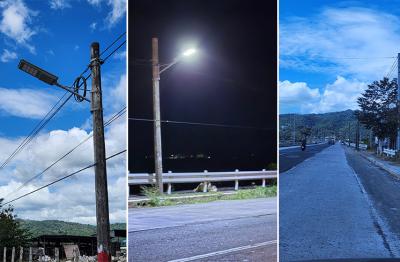 Sistema de lâmpada solar tudo-em-um em iluminação rodoviária