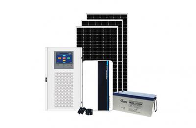 Devo instalar um grande sistema solar off-grid