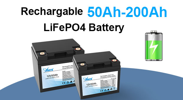 AN-LFP vantagens da bateria de lítio da série 12.8V50AH