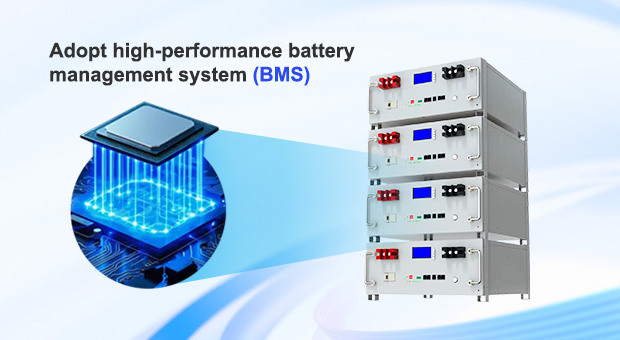 AN-LPB-R série Rack tipo bateria de lítio 25.6V200AH vantagens