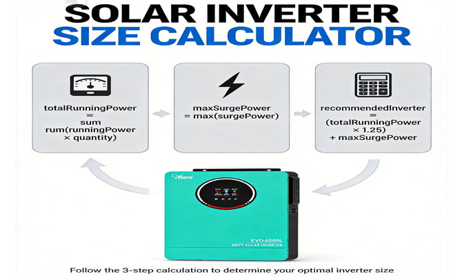 Calculadora de Dimensionamento de Inversor