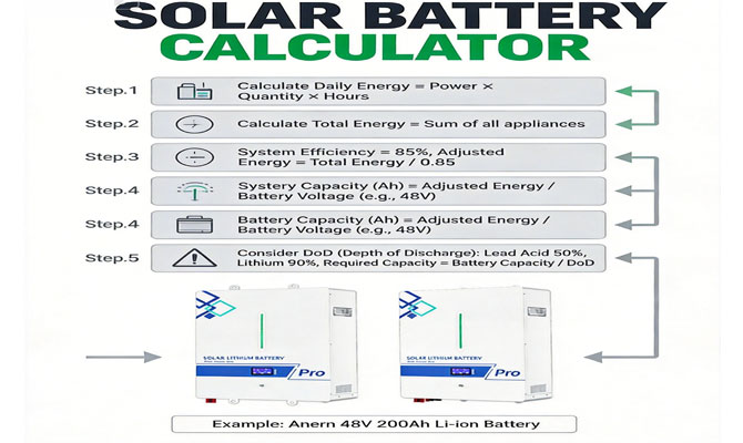 calculadora de bateria solar