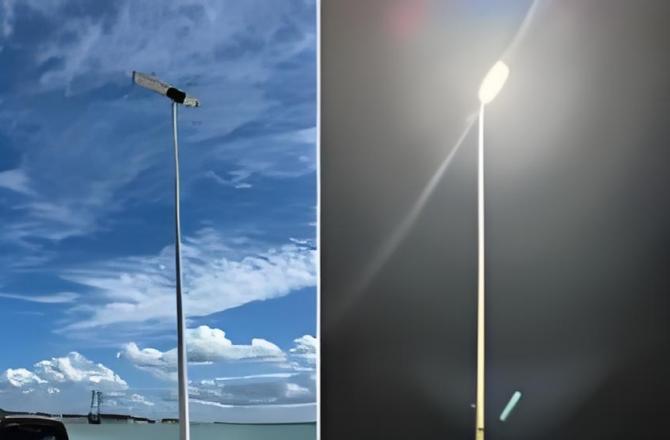 Projeto de 500 Conjuntos de Postes de Iluminação Pública Solar Slz-100w no México