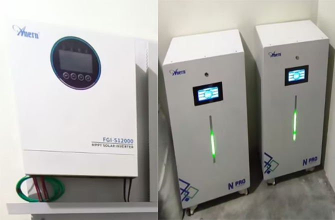 Projeto de Energia de Backup com Inversor e Bateria de Lítio da Anern Filipinas