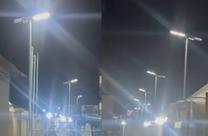 Anern 23 conjuntos de luminárias solares de rua SLV-80W no projeto de iluminação comunitária na Nigéria