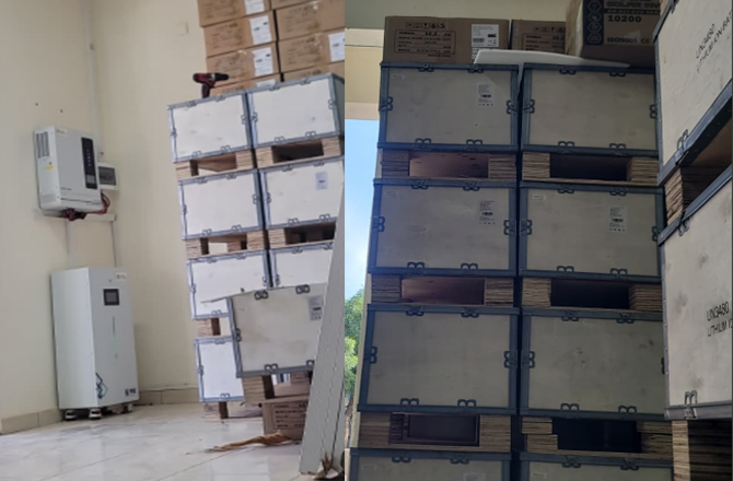 Projeto de Suporte de Energia com Inversor Solar e Bateria de Lítio Anern Chad