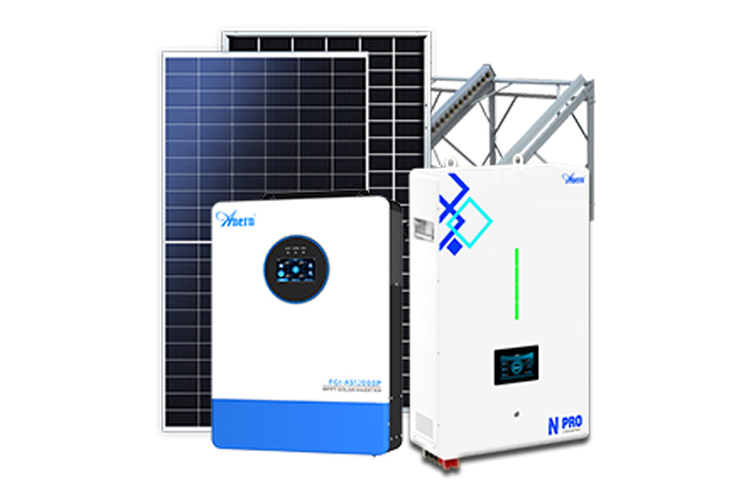 Sistema Solar Off-grid (Bifásico) de 8-12KW