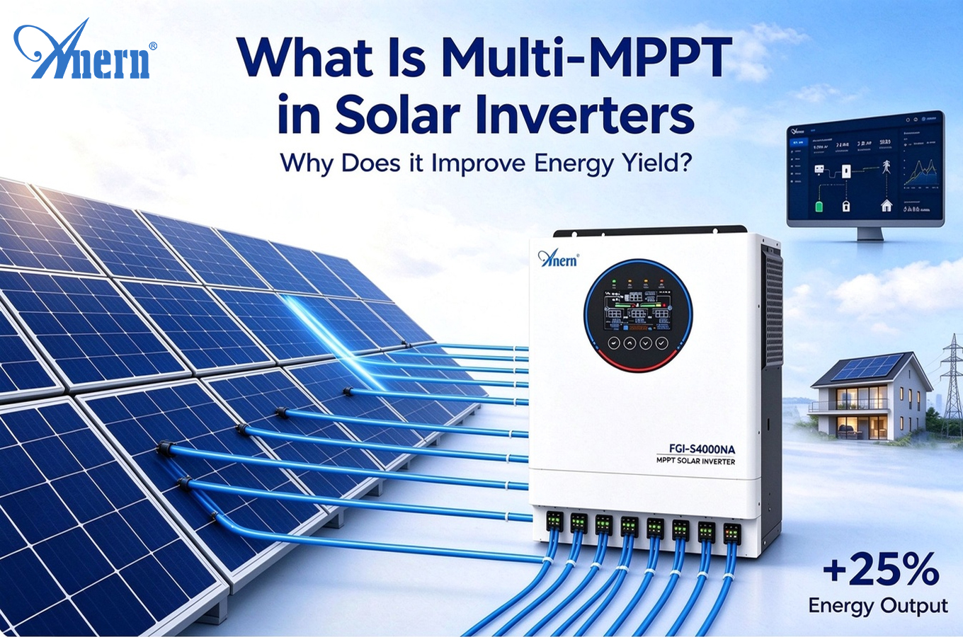 O que é Multi-MPPT em inversores solares e por que ele melhora o rendimento energético?